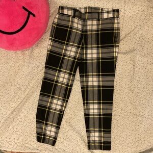 GAP Black and Yellow Plaid pants